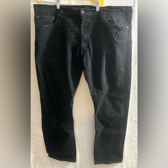 Levis Mens 513 Jeans Slim Stretch 40x30 Black 40W 30L - Picture 1 of 4
